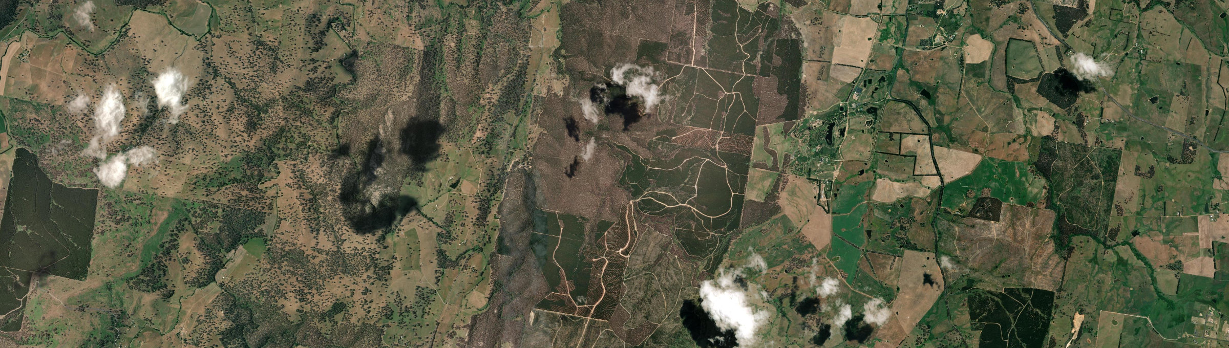 Aerial view of Twenty Forests, NSW