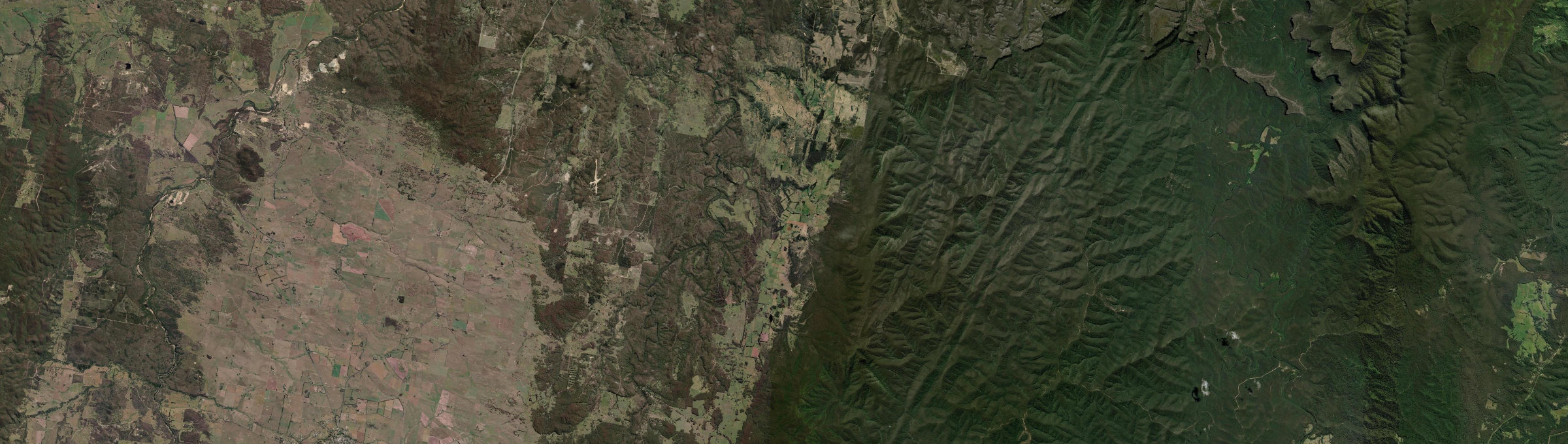 Aerial view of Charleys Forest, NSW