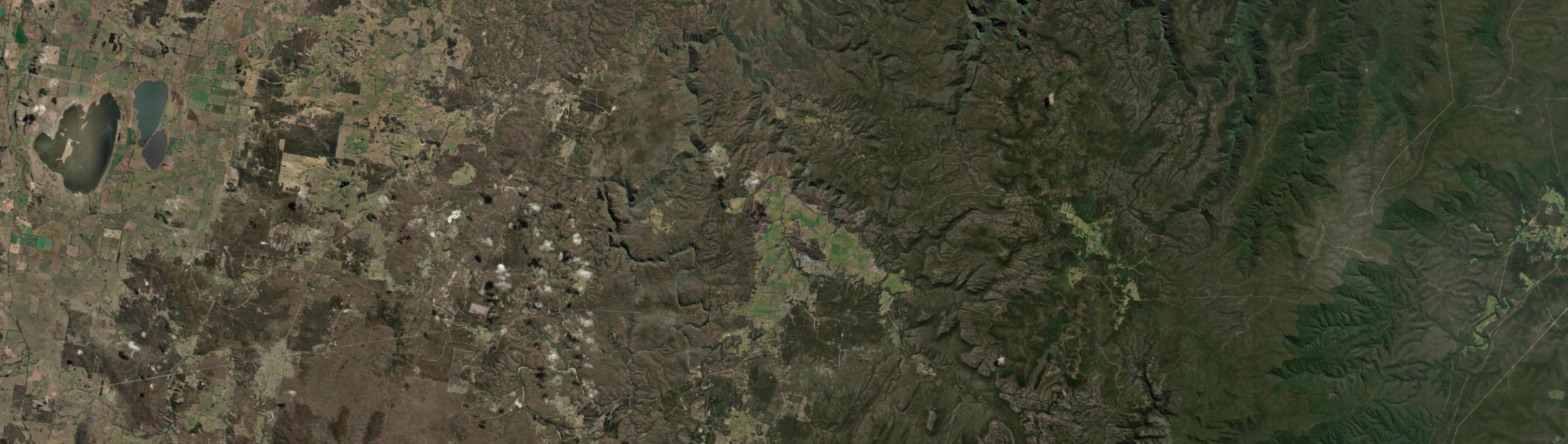 Aerial view of Nerriga, NSW