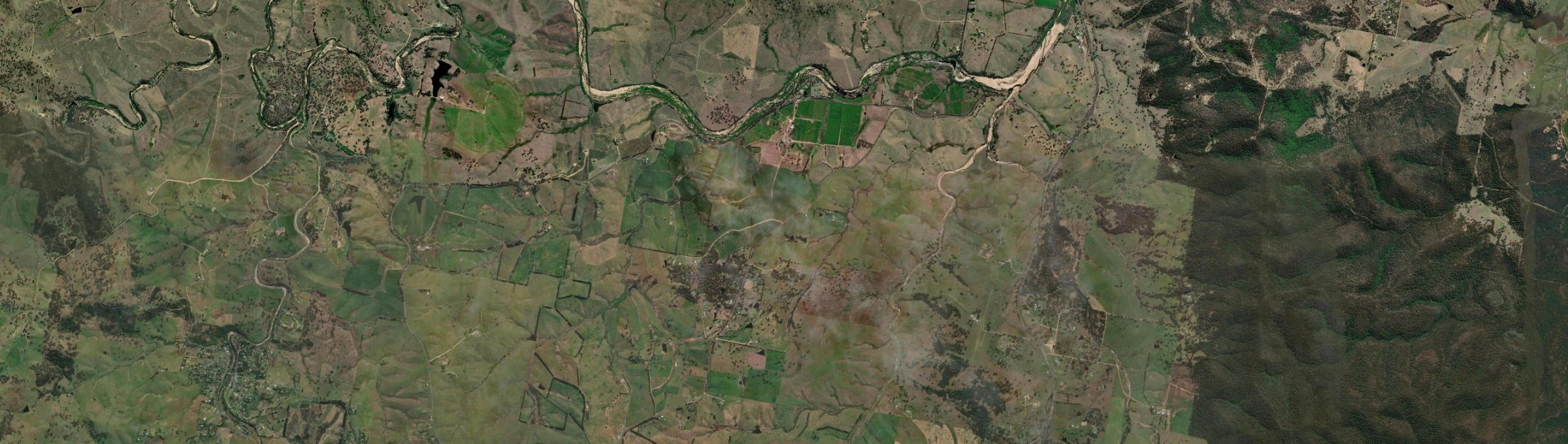 Aerial view of Kanoona, NSW
