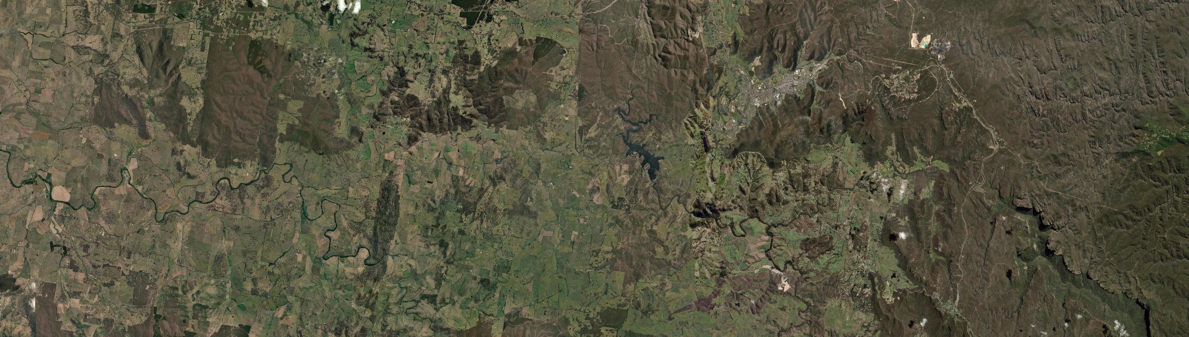 Aerial view of Rydal, NSW