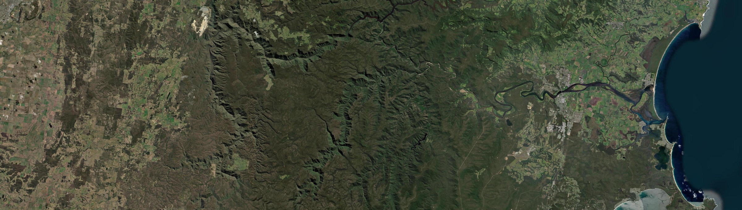 Aerial view of Ettrema, NSW