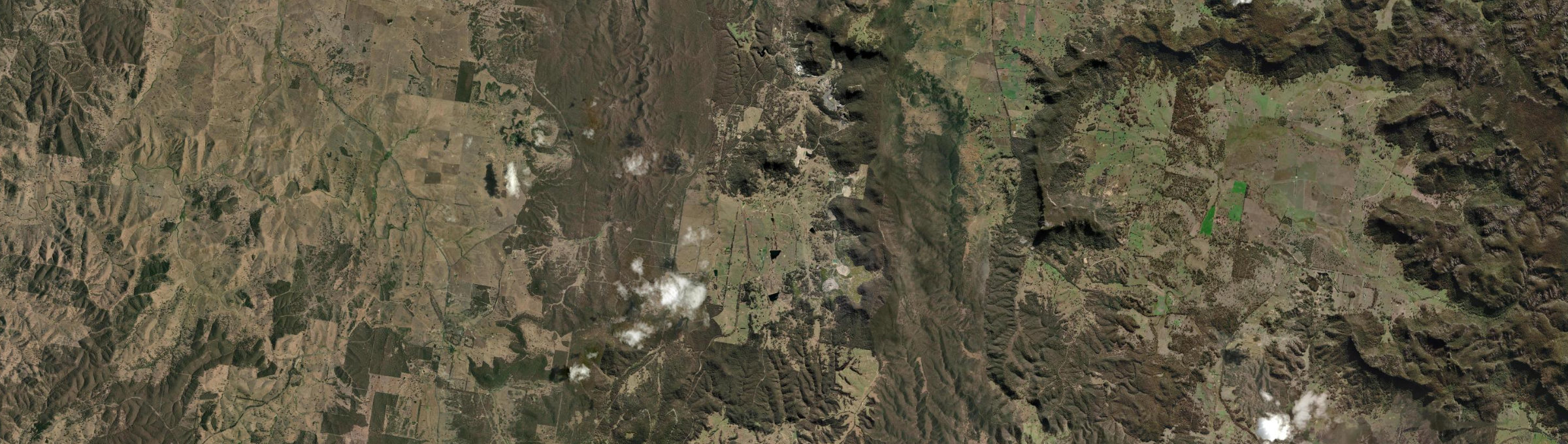 Aerial view of Clandulla, NSW