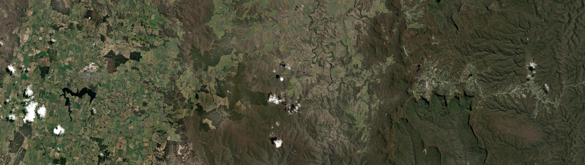 Aerial view of Ganbenang, NSW