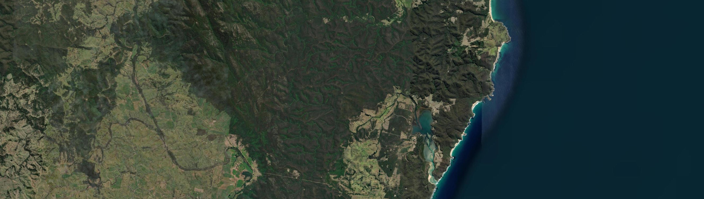 Aerial view of Wapengo, NSW