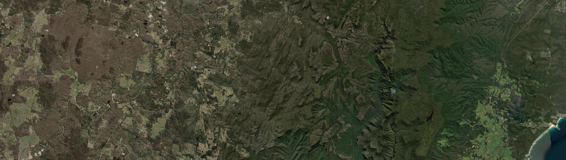Aerial view of Corang, NSW