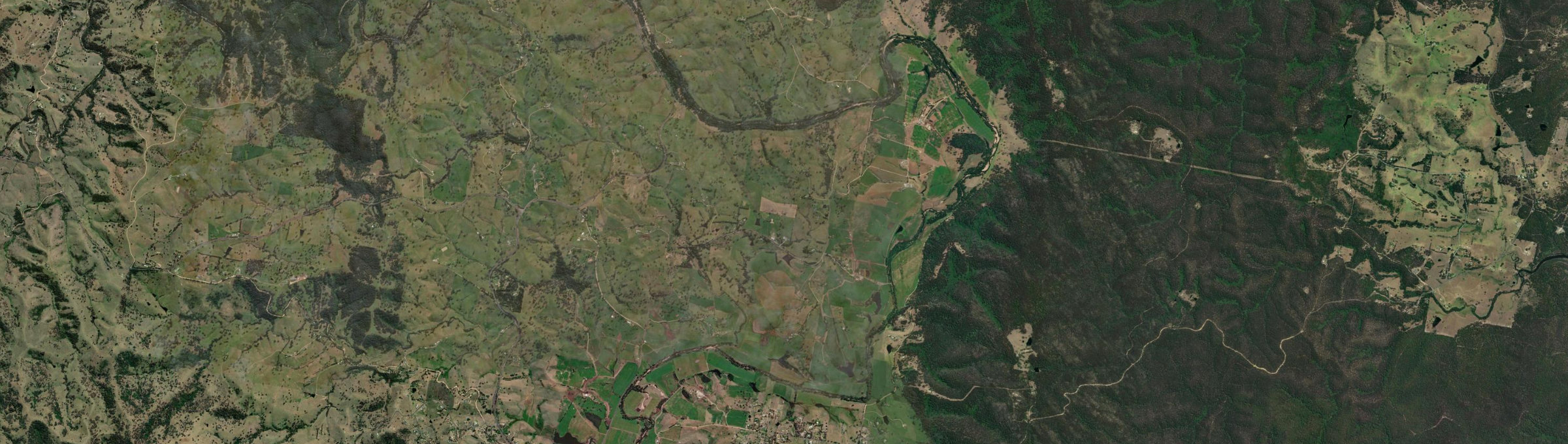 Aerial view of Angledale, NSW