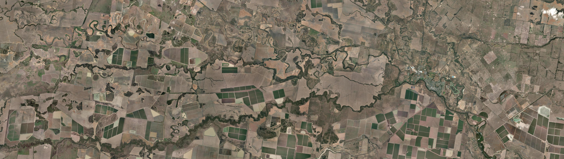 Aerial view of Callandoon, QLD