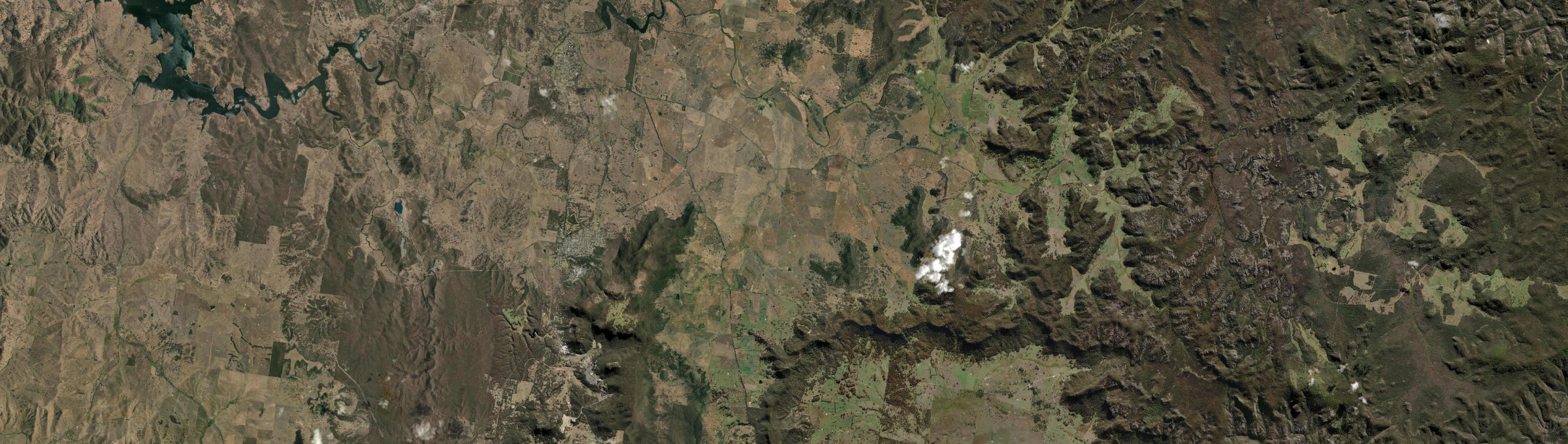 Aerial view of Dabee, NSW