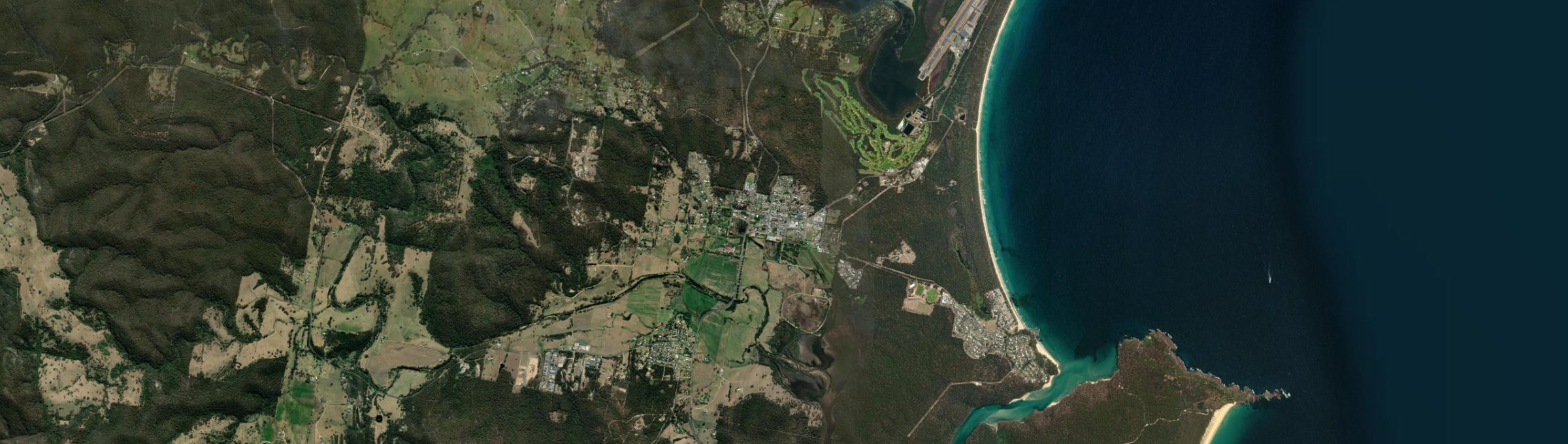 Aerial view of Pambula, NSW