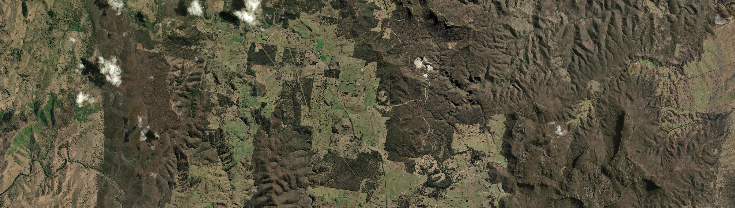 Aerial view of Round Swamp, NSW