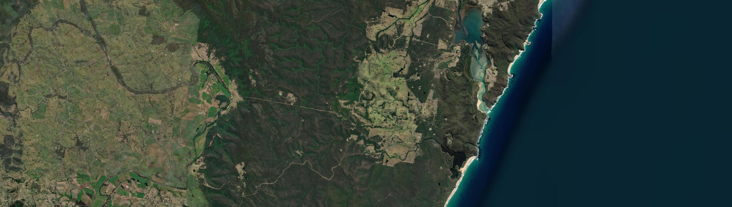 Aerial view of Tanja, NSW