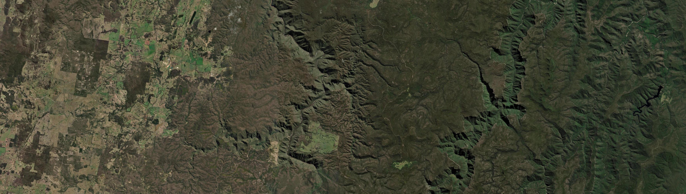 Aerial view of Touga, NSW