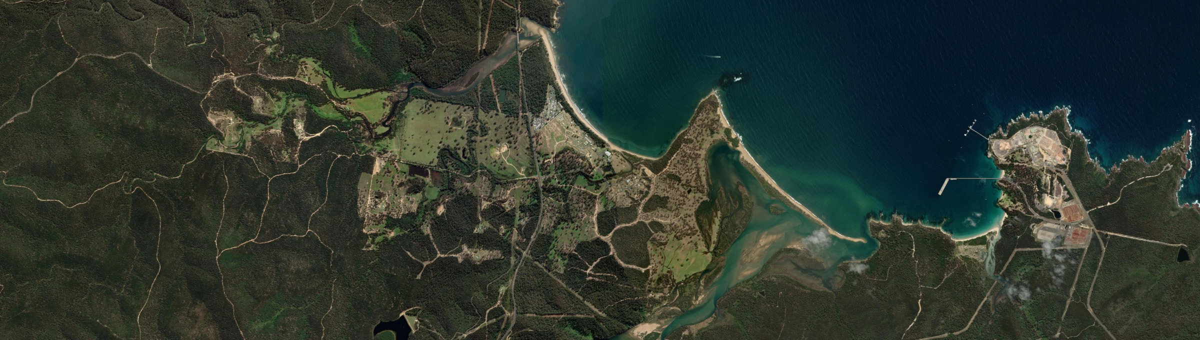 Aerial view of Boydtown, NSW