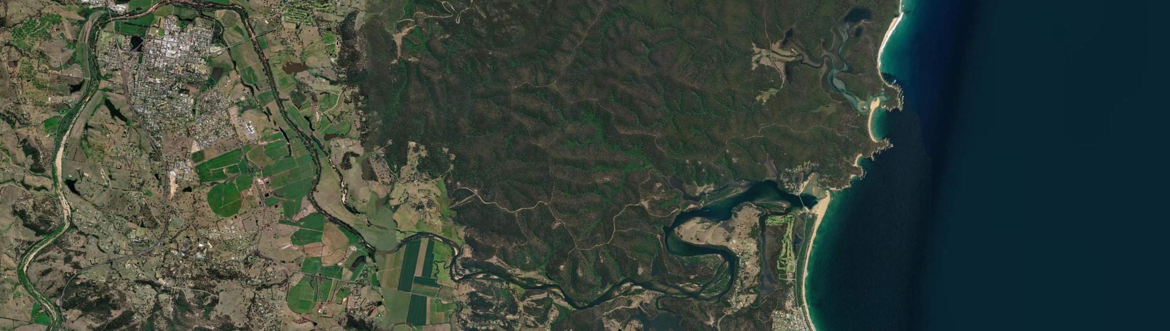 Aerial view of Chinnock, NSW
