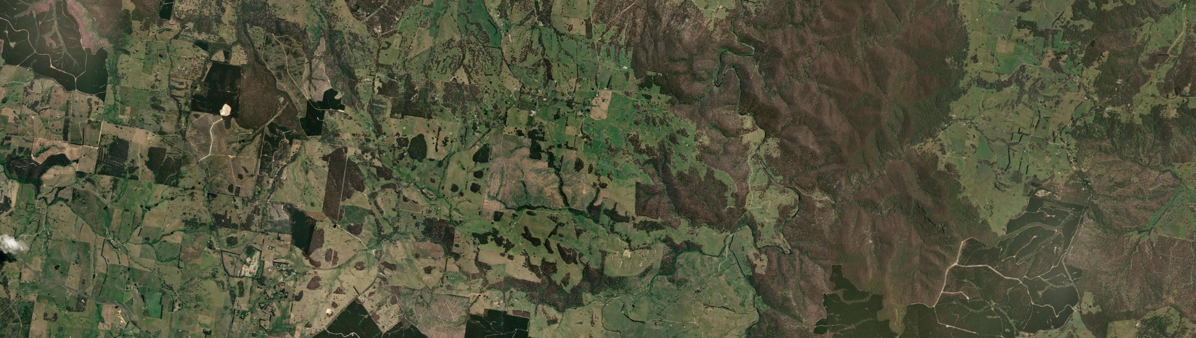 Aerial view of The Meadows, NSW