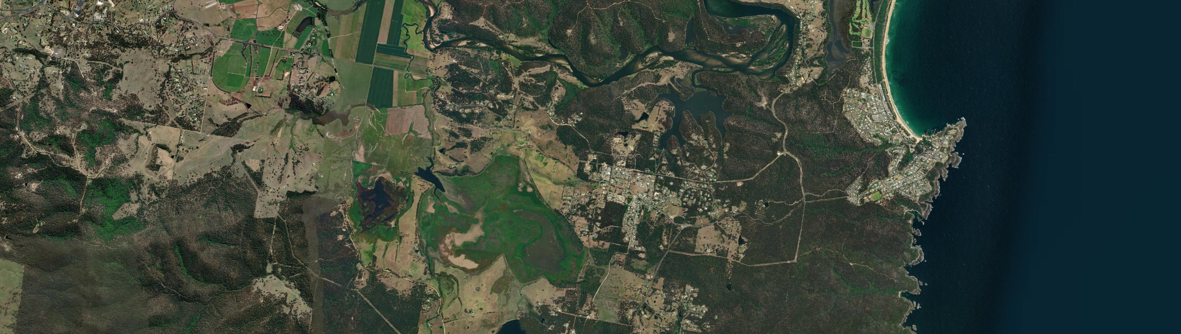 Aerial view of Kalaru, NSW