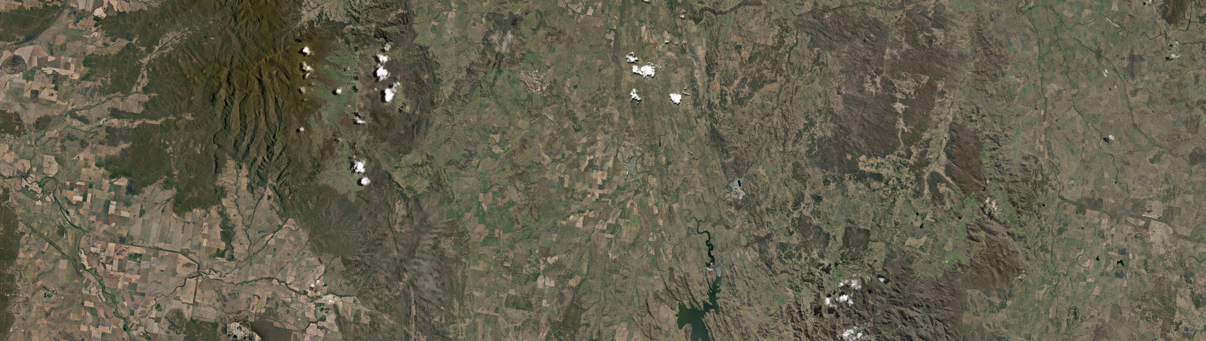 Aerial view of Barraba, NSW