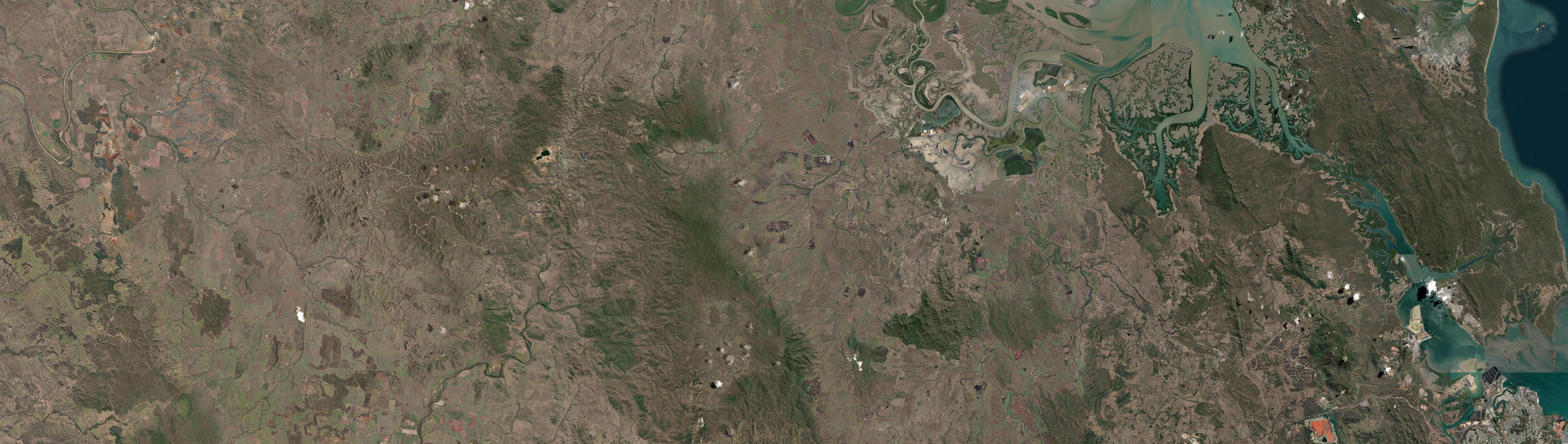 Aerial view of Bajool, QLD