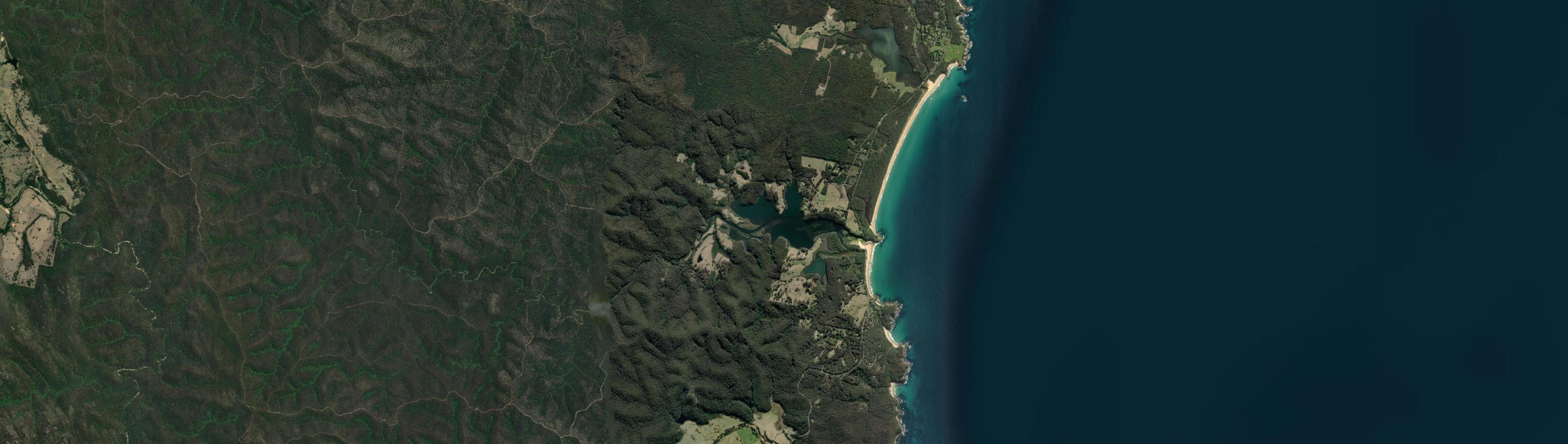Aerial view of Cuttagee, NSW