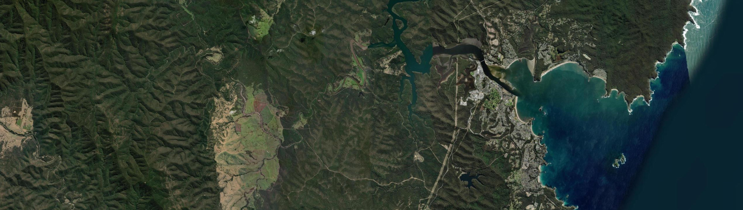 Aerial view of Runnyford, NSW