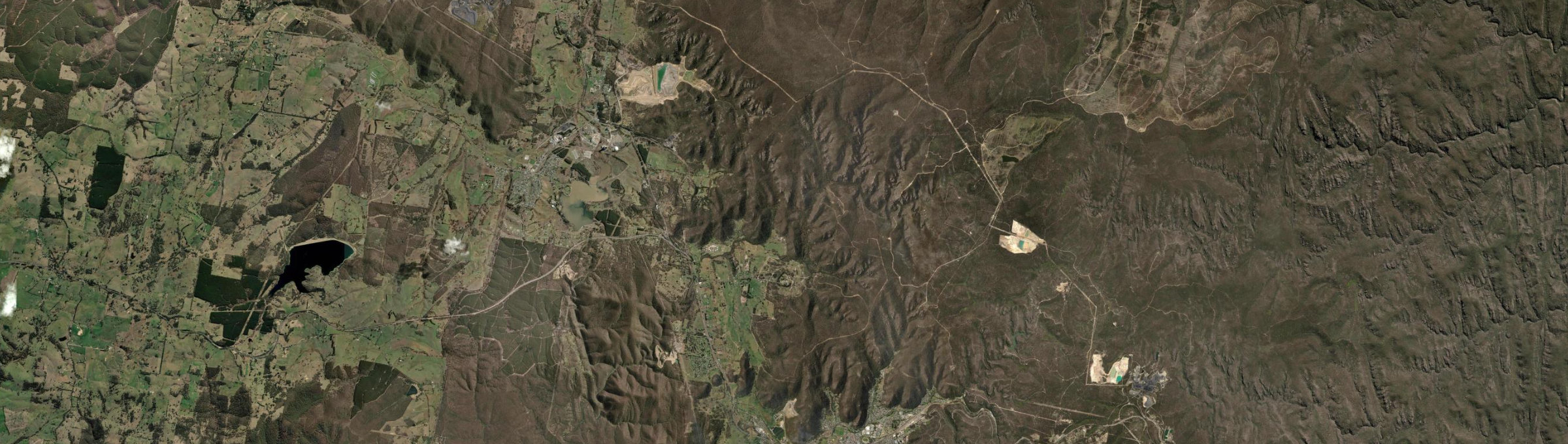Aerial view of Marrangaroo, NSW