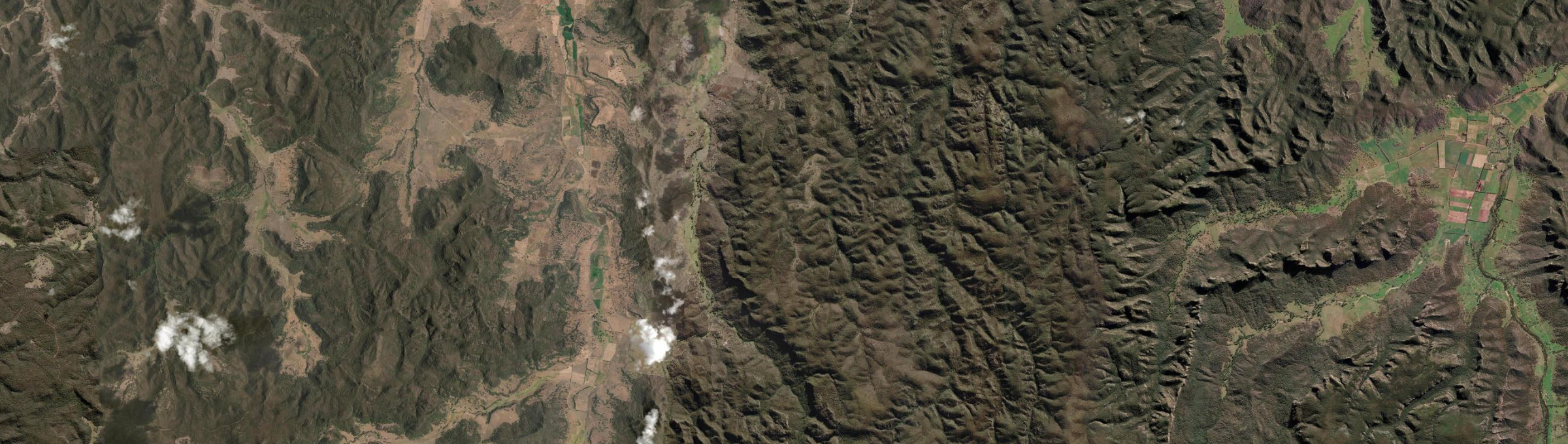 Aerial view of Lee Creek, NSW