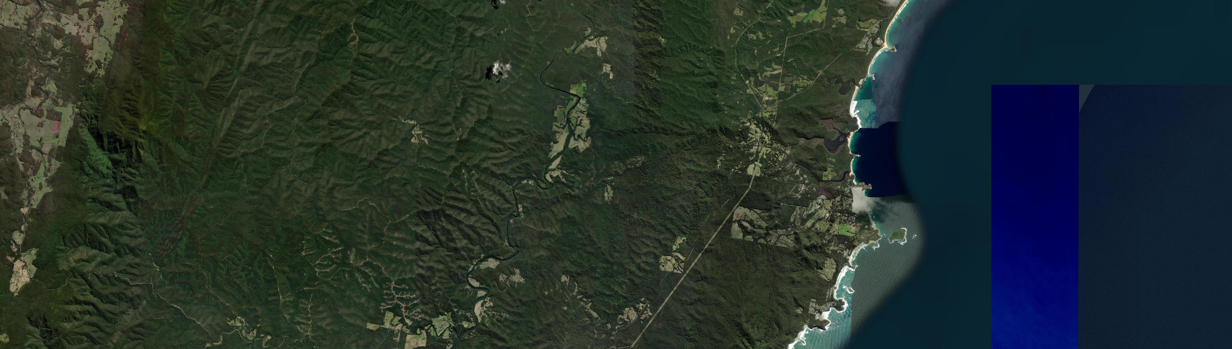 Aerial view of Brooman, NSW