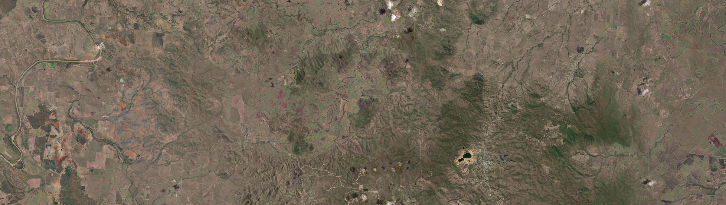Aerial view of Bushley, QLD