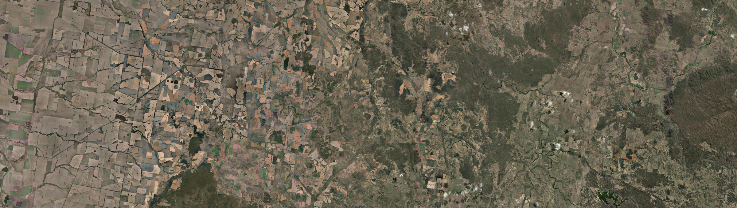 Aerial view of Coolatai, NSW
