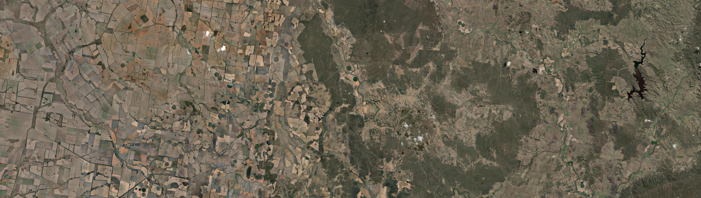 Aerial view of Yetman, NSW