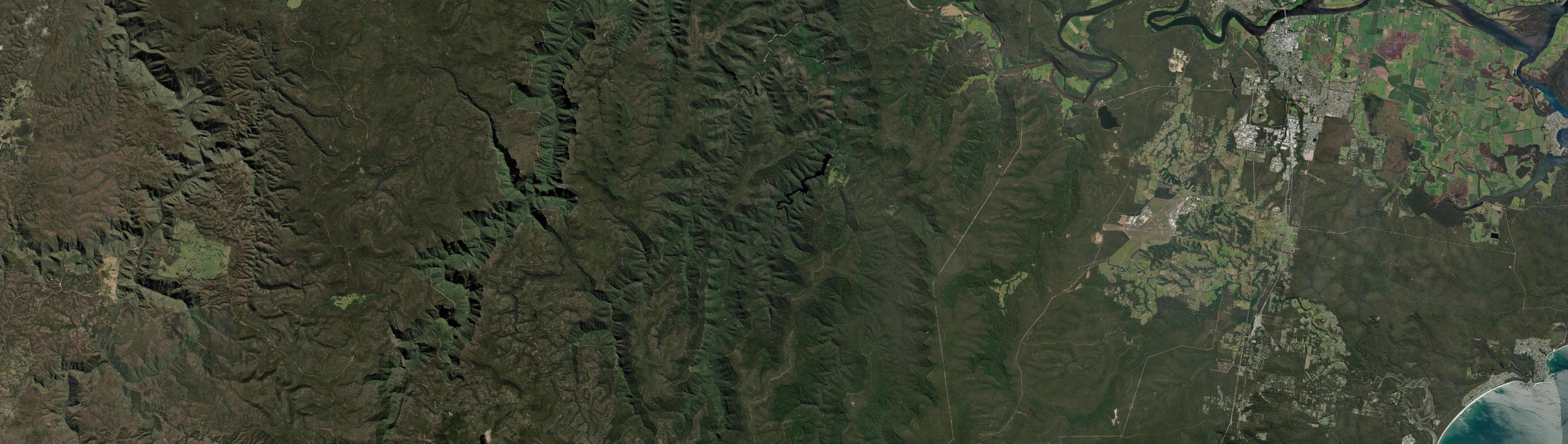Aerial view of Yalwal, NSW