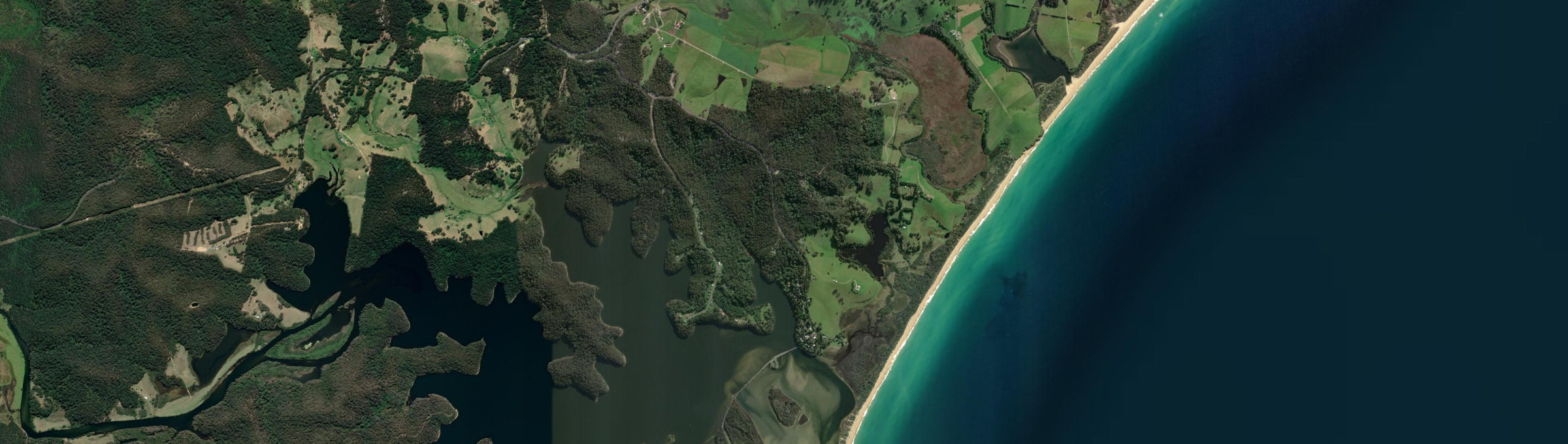 Aerial view of Akolele, NSW