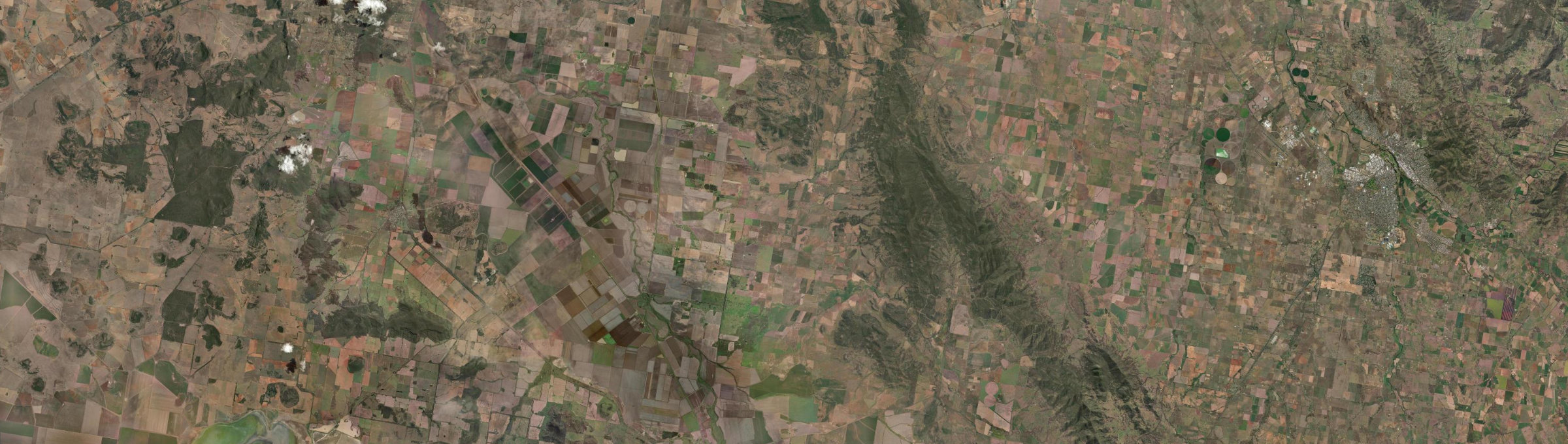 Aerial view of Piallaway, NSW