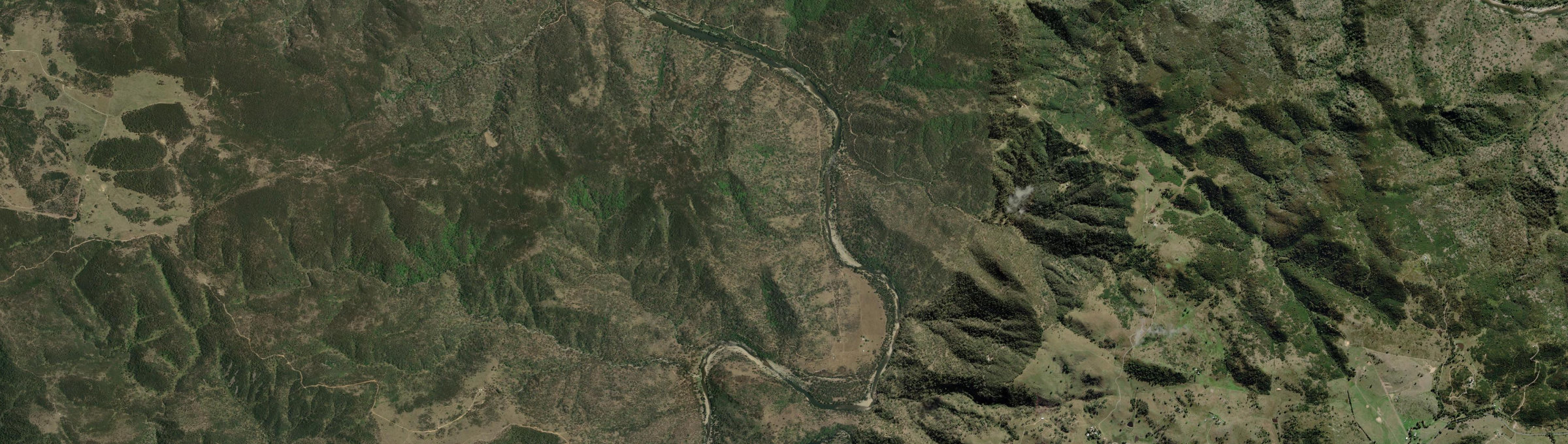 Aerial view of Goodmans Ford, NSW