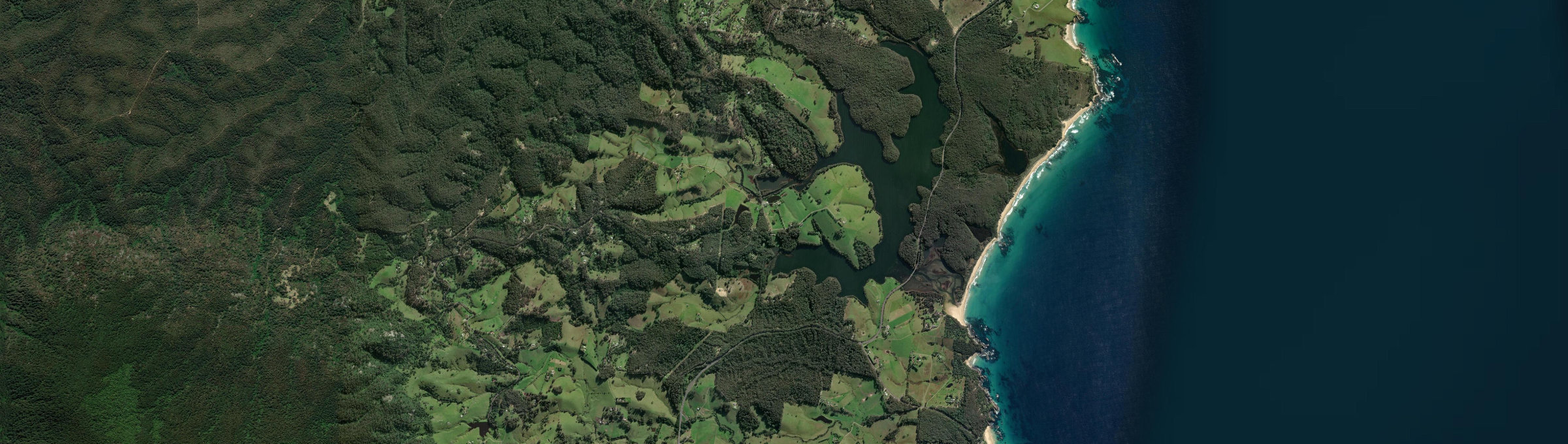 Aerial view of Corunna, NSW