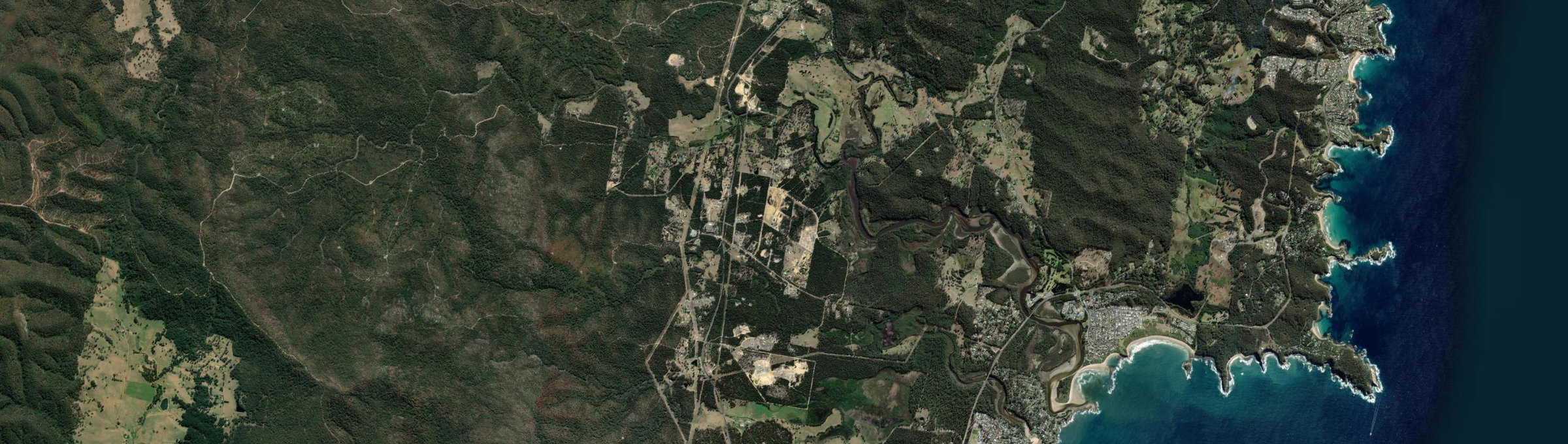 Aerial view of Jeremadra, NSW