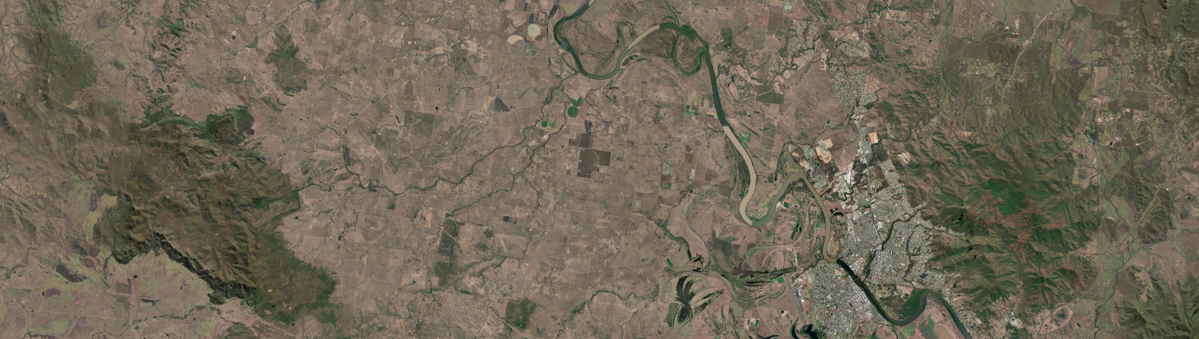 Aerial view of Alton Downs, QLD