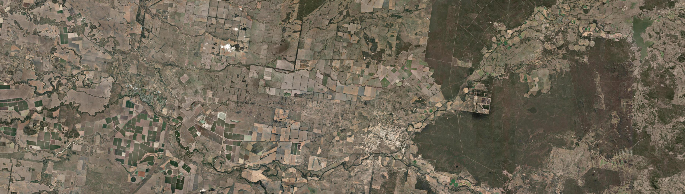 Aerial view of Yelarbon, QLD