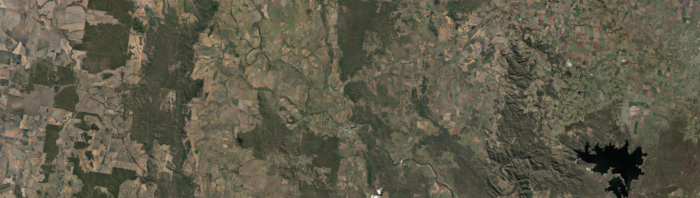 Aerial view of Bingara, NSW