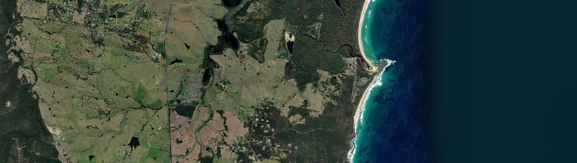 Aerial view of Congo, NSW