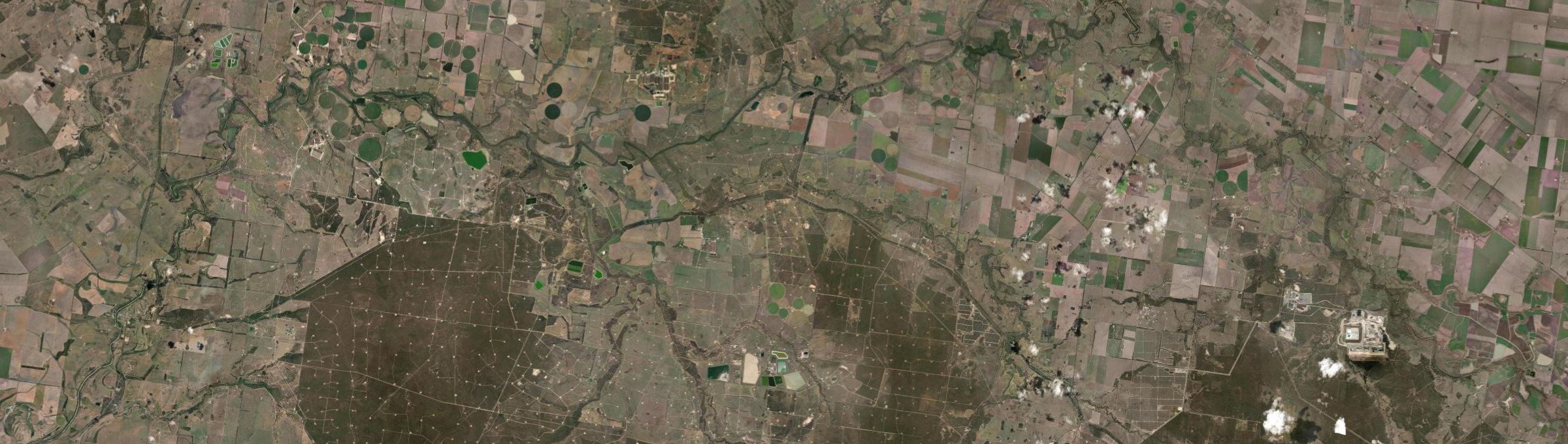 Aerial view of Crossroads, QLD