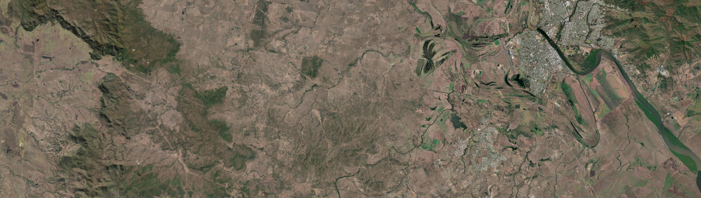 Aerial view of Nine Mile (Qld), QLD