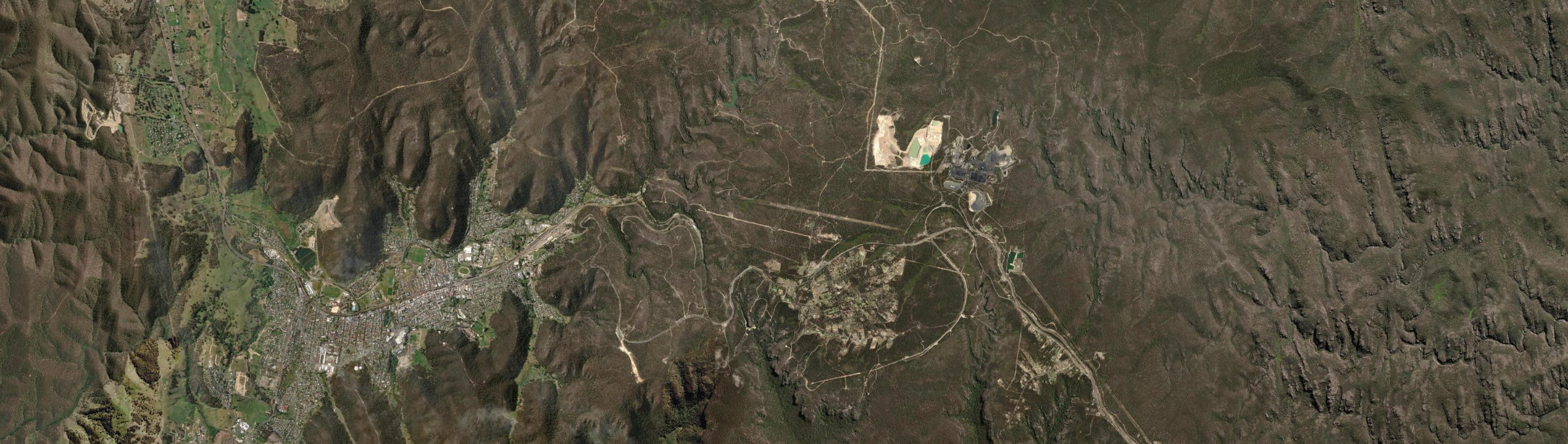 Aerial view of Clarence, NSW