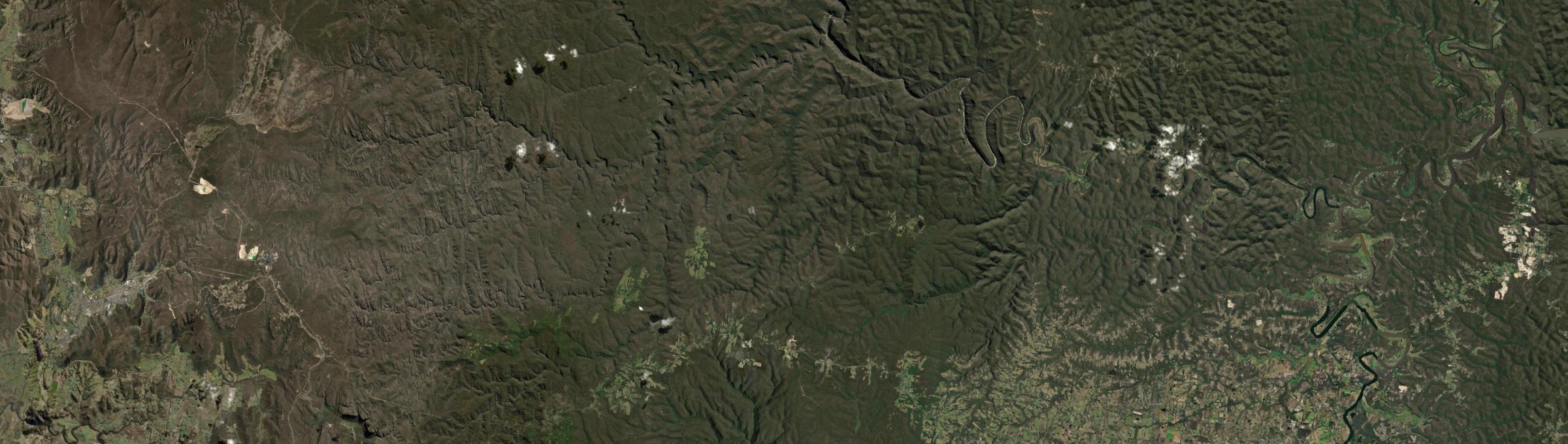 Aerial view of Bilpin, NSW