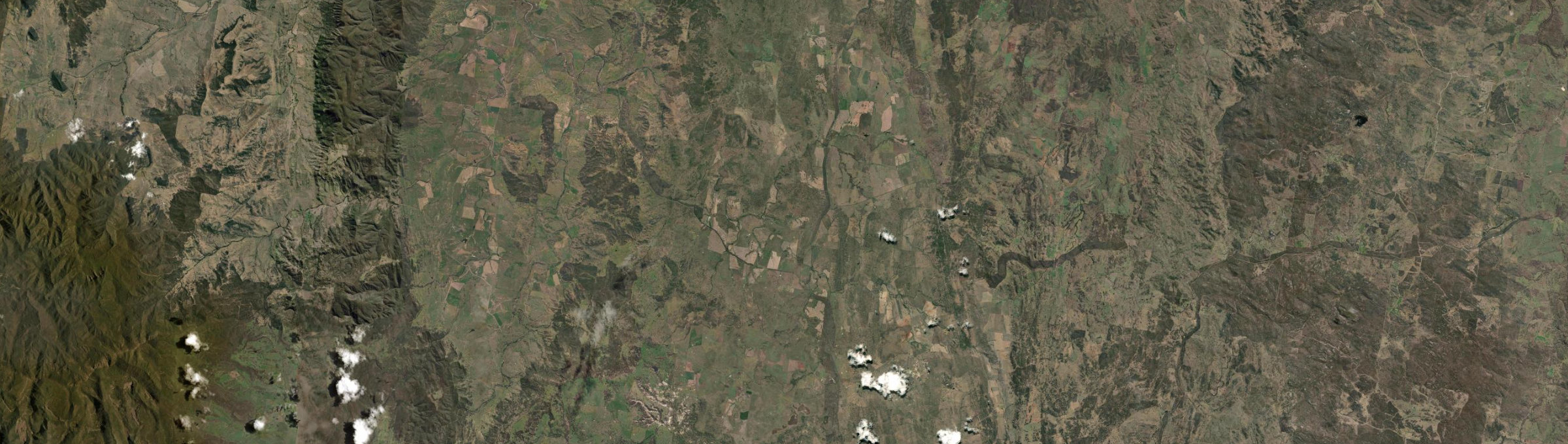 Aerial view of Cobbadah, NSW