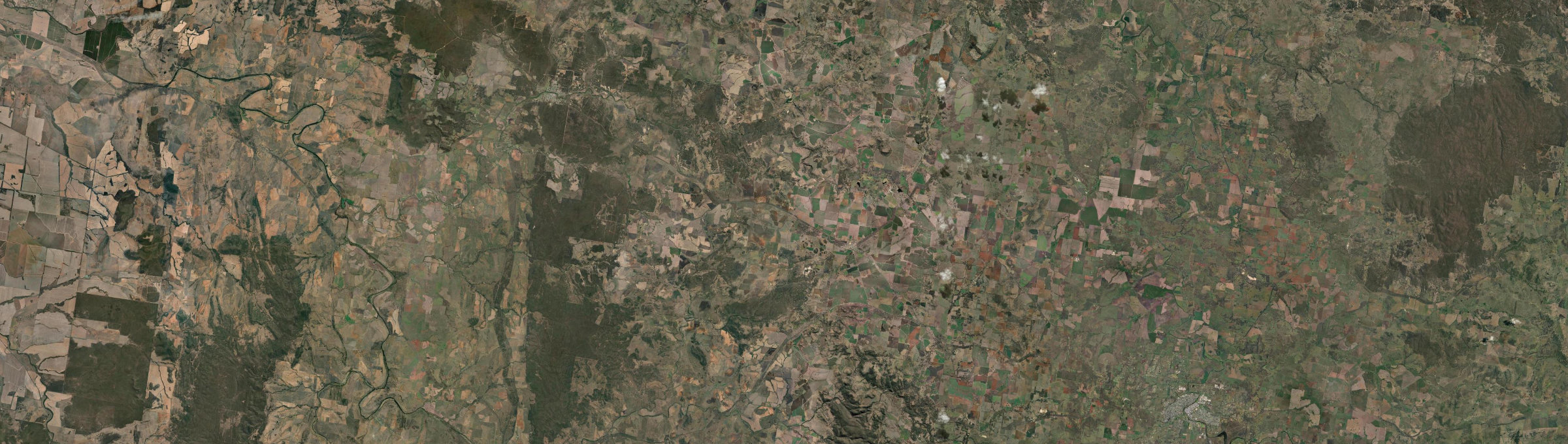 Aerial view of Delungra, NSW