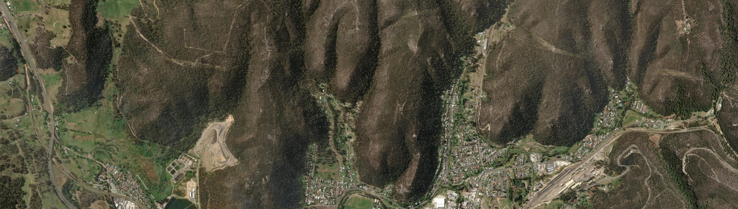 Aerial view of Cobar Park, NSW