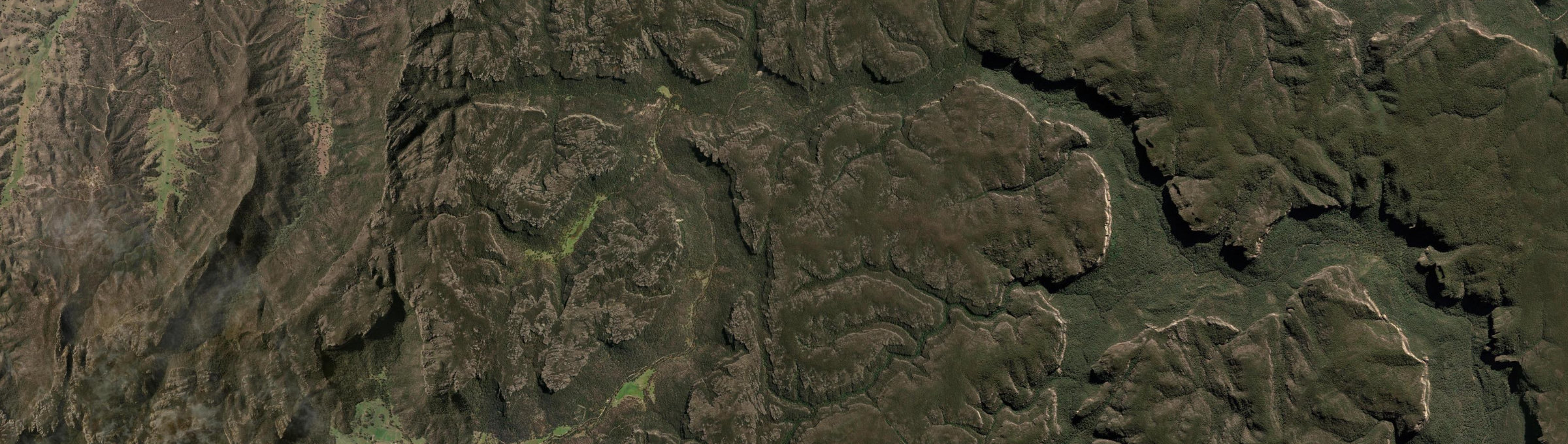 Aerial view of Newnes, NSW