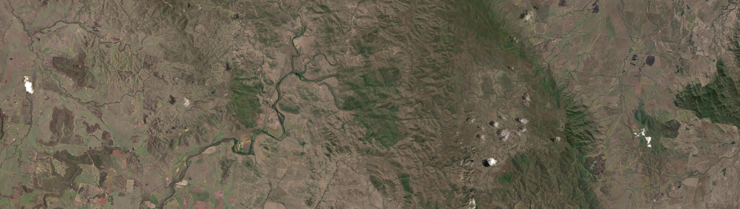 Aerial view of Fletcher Creek, QLD